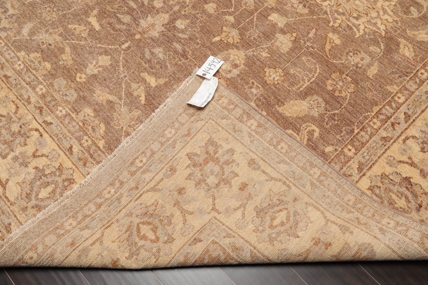 8x10 Brown, Beige, Gray Color Hand Knotted All-Over 100% Wool Traditional Oriental Rug