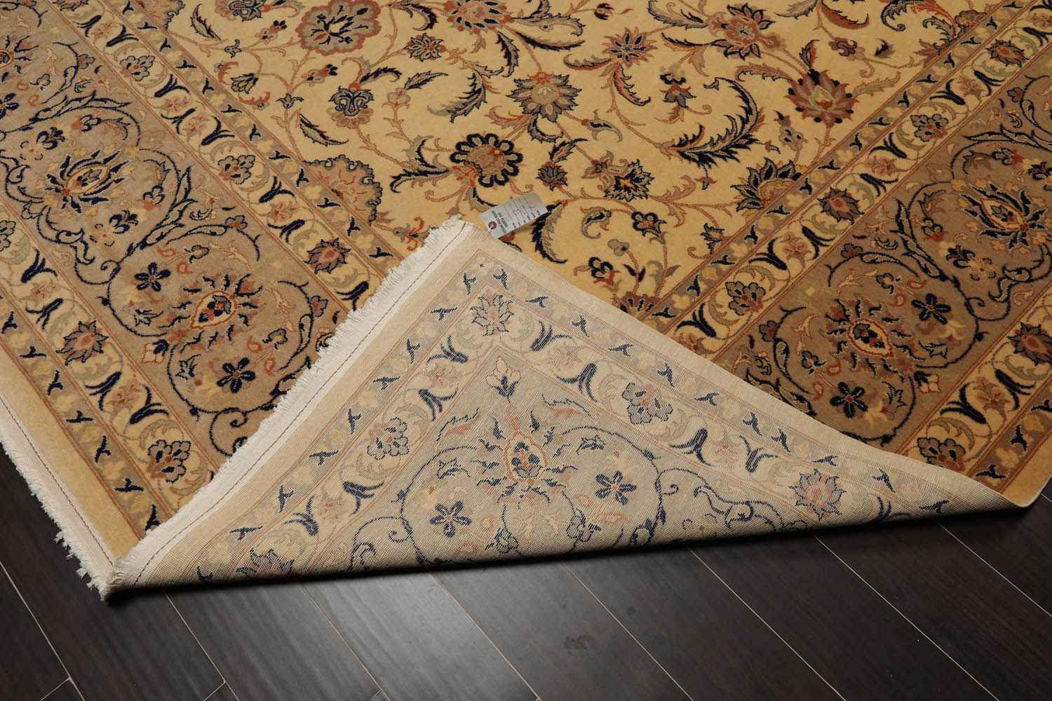 10x14 Warm Beige, Taupe, Burnt Orange Color Hand Knotted All-Over 100% Wool Traditional Oriental Rug