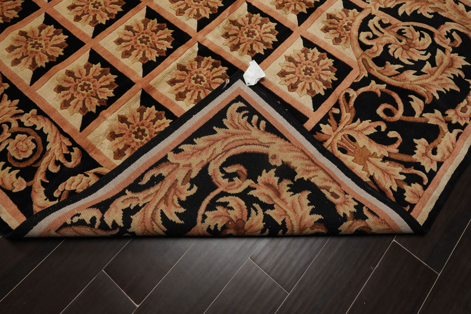 5x7 Beige, Black, Brown Color Hand Knotted Bordered 100% Wool Traditional-Persian/Oriental Oriental Rug