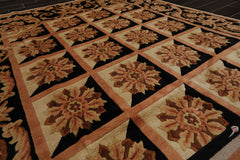 5x7 Beige, Black, Brown Color Hand Knotted Bordered 100% Wool Traditional-Persian/Oriental Oriental Rug