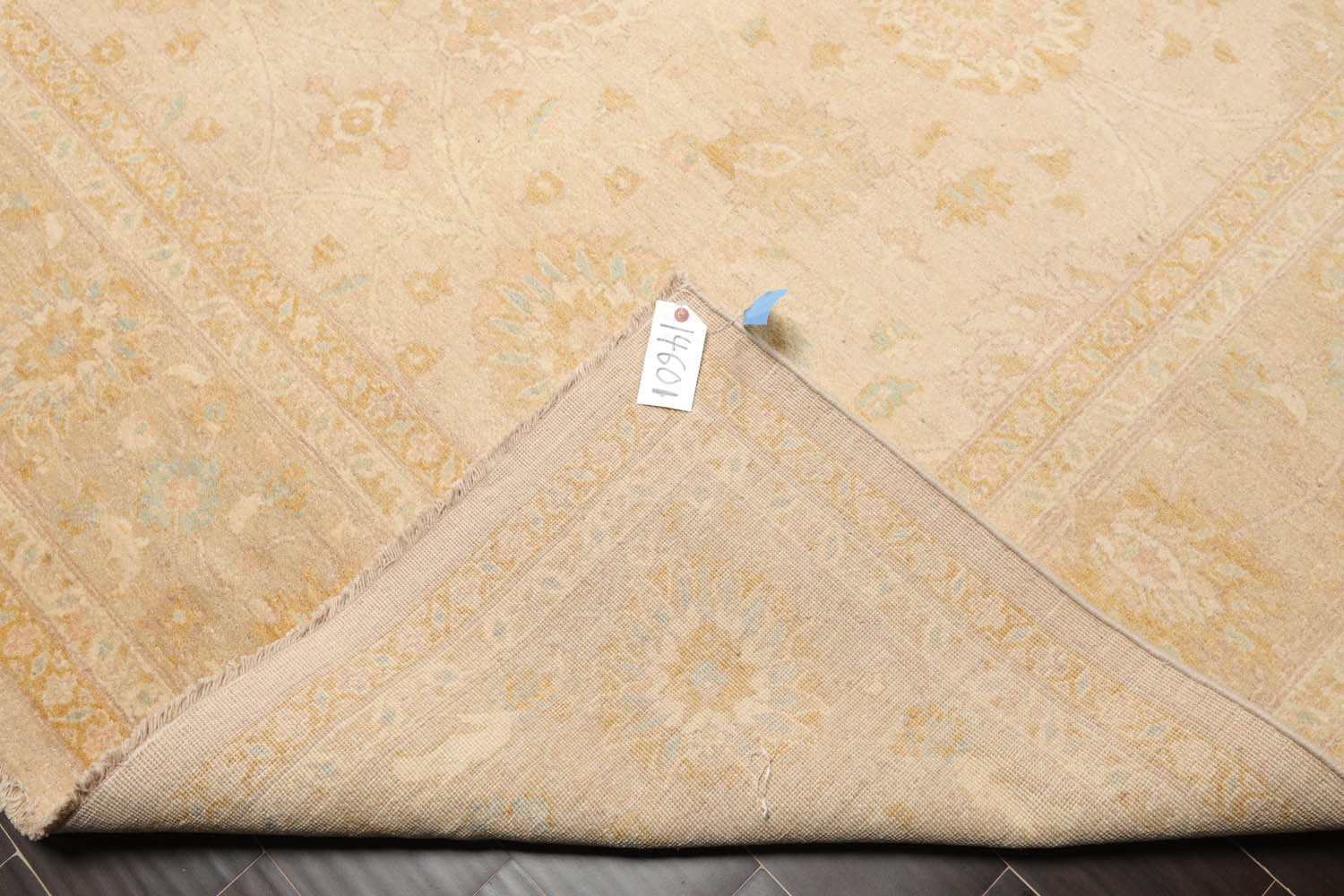 8x10 Muted Earth Tones, Beige, Gray Color Hand Knotted All-Over 100% Wool Traditional Oriental Rug