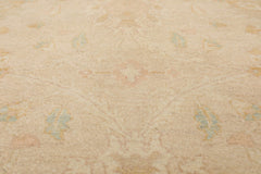 8x10 Muted Earth Tones, Beige, Gray Color Hand Knotted All-Over 100% Wool Traditional Oriental Rug