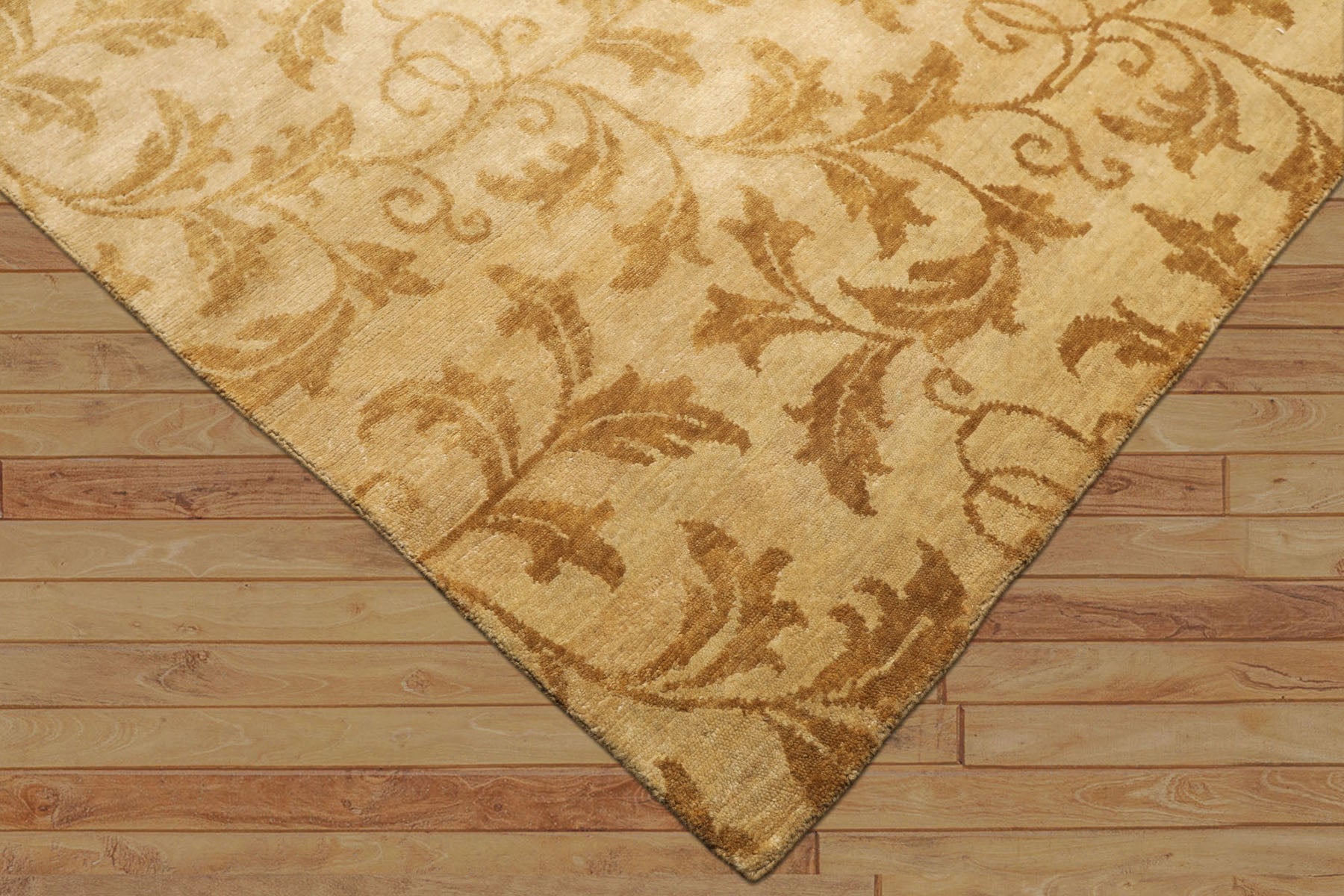 8x10 Beige, Gold, Muted Earth Tones Color Hand Knotted Tibetan Wool Transitional Oriental Rug