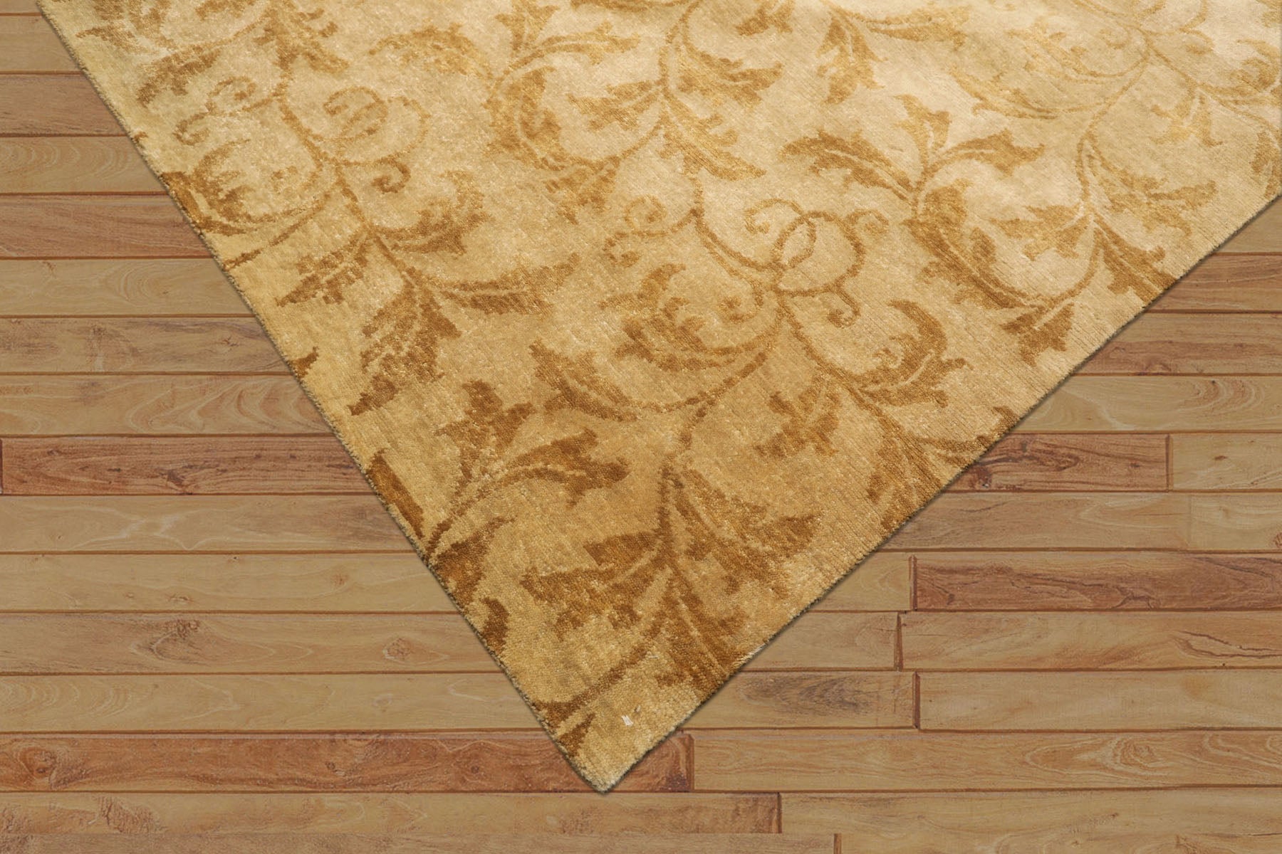 8x10 Beige, Gold, Muted Earth Tones Color Hand Knotted Tibetan Wool Transitional Oriental Rug