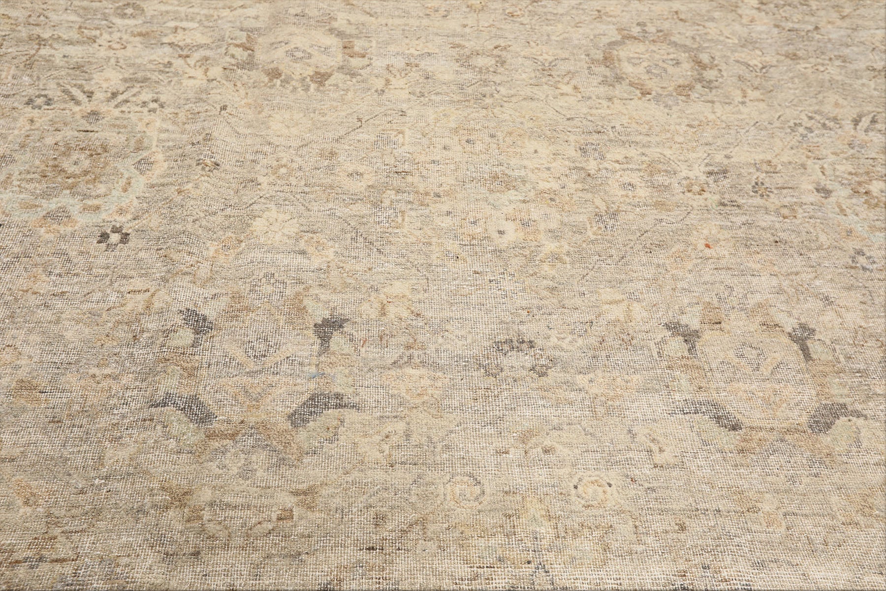 8x10 Beige, Gray, Taupe Color Hand Knotted  Wool Transitional Oriental Rug