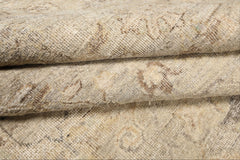 8x10 Beige, Gray, Taupe Color Hand Knotted  Wool Transitional Oriental Rug