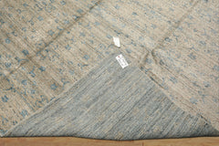 9x12 Gray, Beige, Aqua Color Hand Loomed Tibetan Wool Transitional Oriental Rug