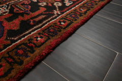6x9 Rust, Ivory, Charcoal Color Hand Knotted All-Over 100% Wool Traditional Oriental Rug