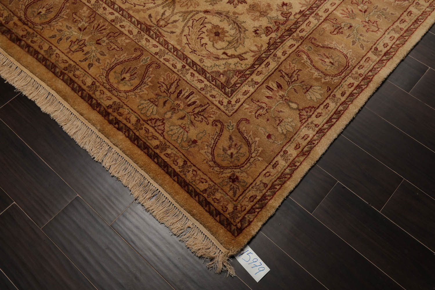 8x10 Beige, Tan, Rust Color Hand Knotted All-Over 100% Wool Traditional Oriental Rug