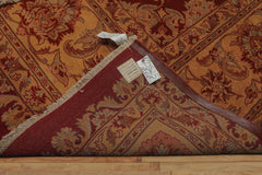 11x16 Burnt Orange, Light Gold, Mint Color Hand Knotted Tabriz wool Traditional Oriental Rug