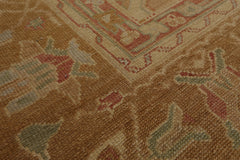 Oversize Tan, Beige, Blush Color Hand Knotted Medallion Wool Traditional Oriental Rug