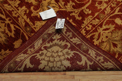 9x12 Burnt Orange, Gold, Olive Color Hand Knotted Jaipur Wool Transitional Oriental Rug