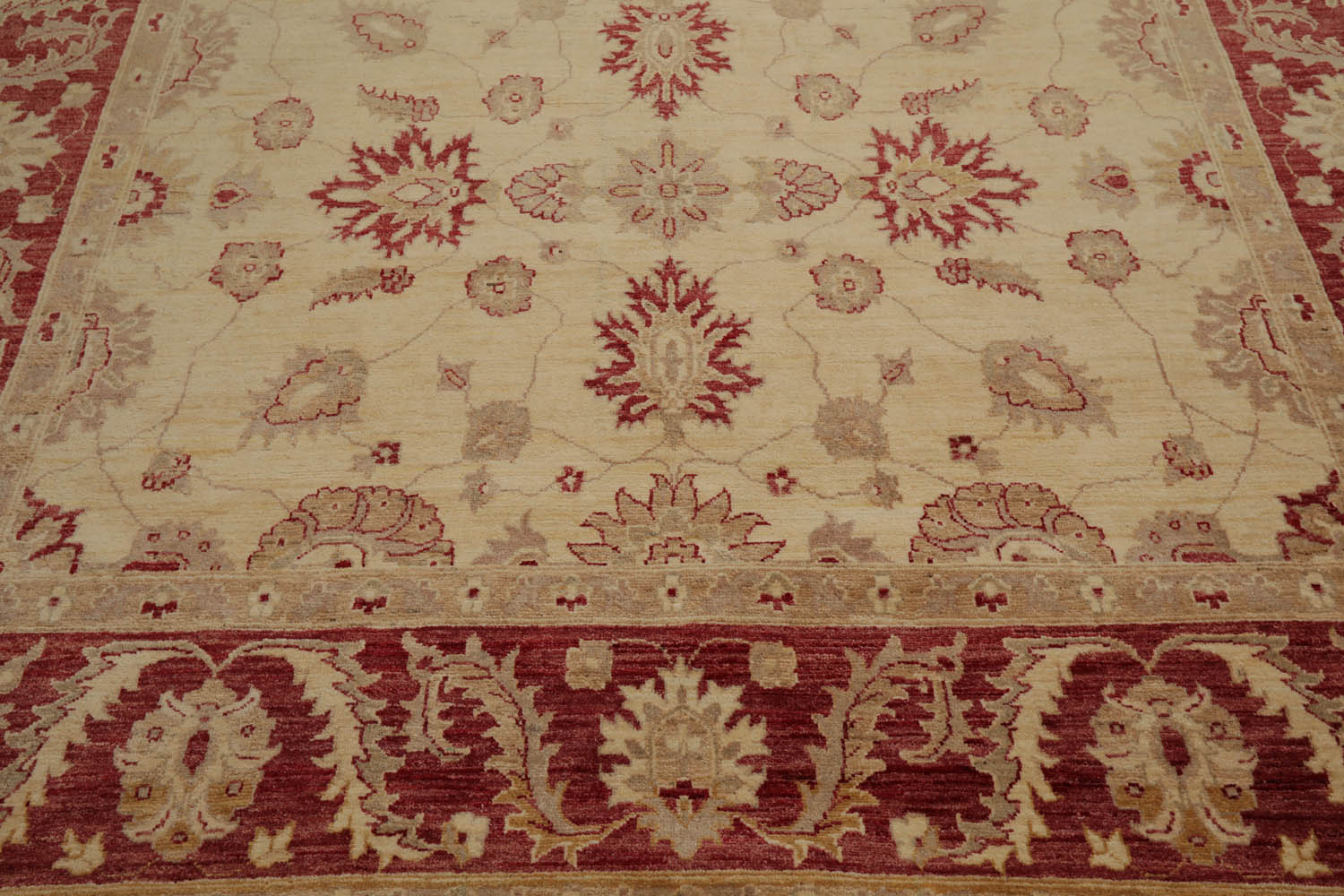 9x12 Camel, Rust, Tan Color Hand Knotted All-Over 100% Wool Traditional Oriental Rug