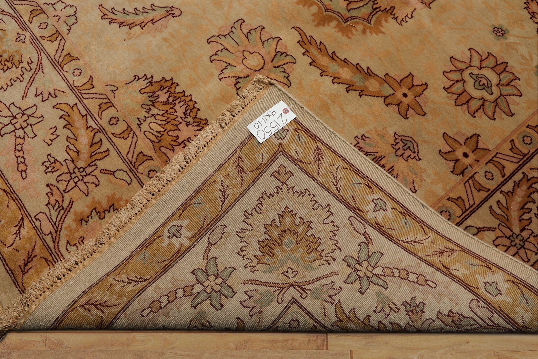 9x12 Beige, Celadon, Blush Color Hand Knotted Oushak New Zealand Wool Traditional Oriental Rug