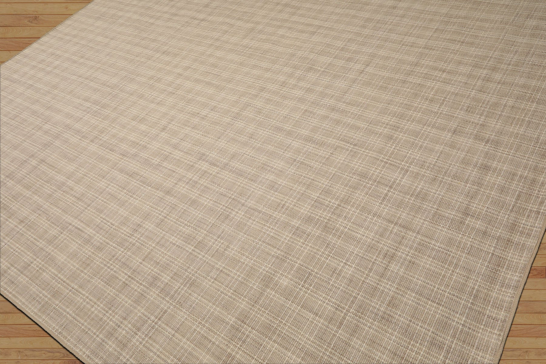 Multi Size Beige Ivory Taupe Color Hand Loomed Flatweave Wool Modern Oriental Rug