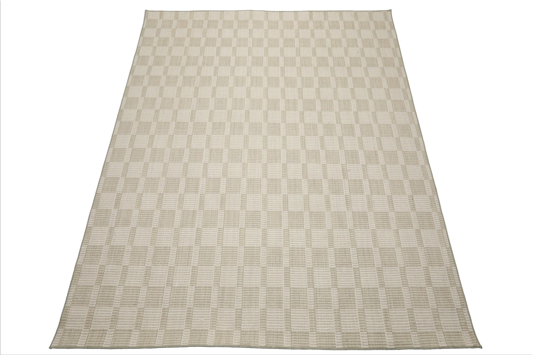 Multi Size Green White Color Hand Loomed Flatweave Wool Modern Oriental Rug