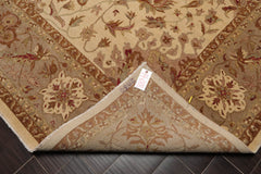 9x12 Beige, Gray, Brown Color Hand Knotted All-Over 100% Wool Traditional Oriental Rug