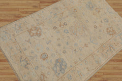 3x5 Beige, Sage, Gray Color Hand Knotted Turkish Wool Arts & Crafts/Mission Oriental Rug