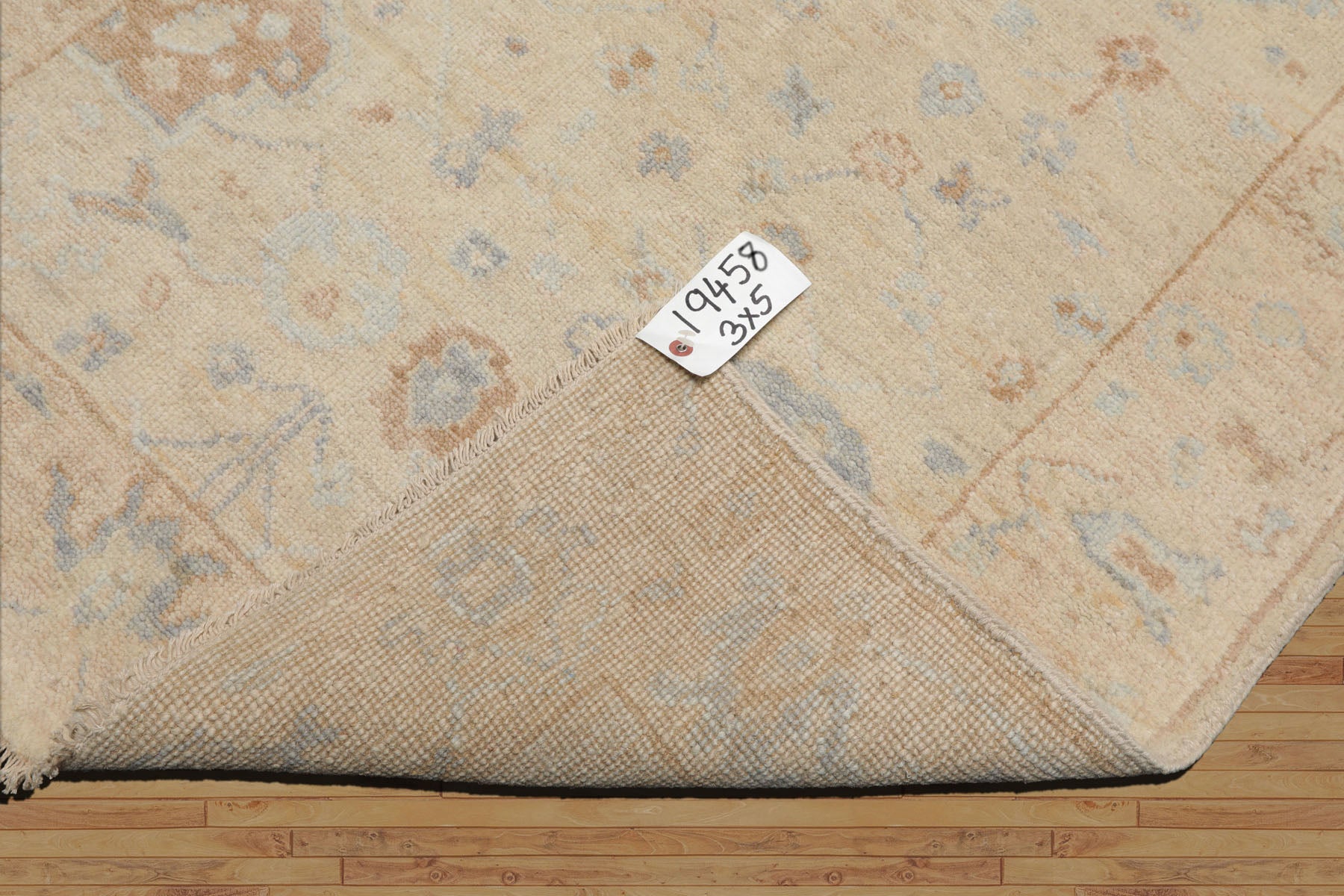 3x5 Beige, Sage, Gray Color Hand Knotted Turkish Wool Arts & Crafts/Mission Oriental Rug