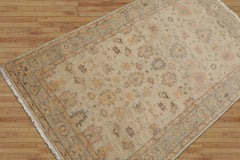 3x5 Beige, Mint, Gold Color Hand Knotted Turkish Wool Arts & Crafts/Mission Oriental Rug