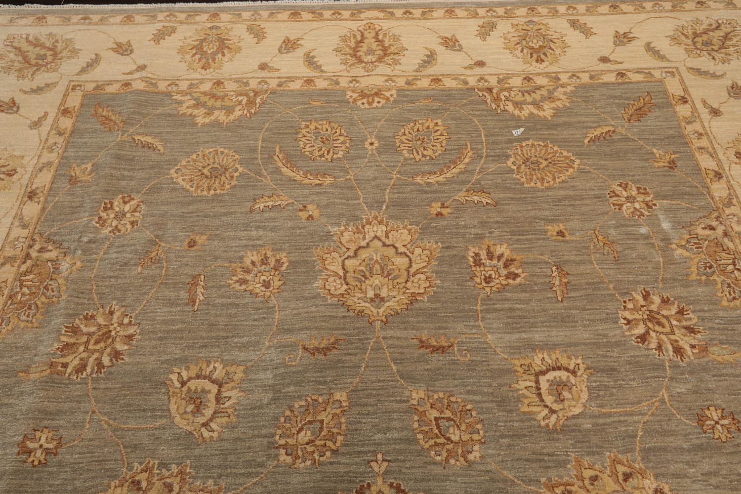 8x10 Gray, Beige, Brown Color Hand Knotted All-Over 100% Wool Traditional Oriental Rug