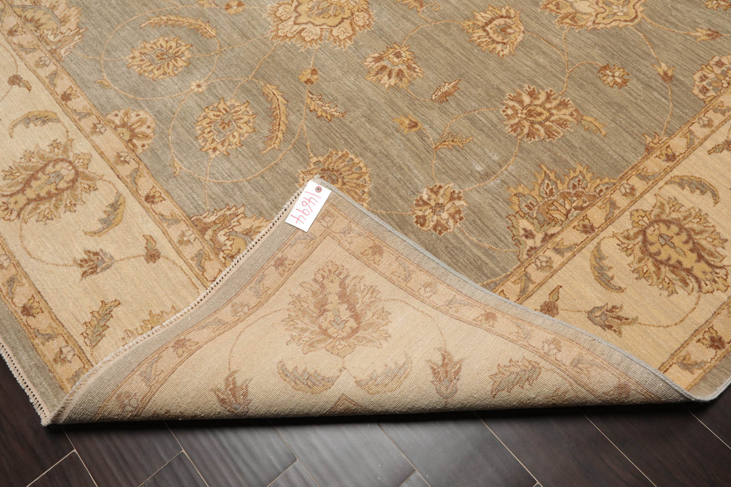 8x10 Gray, Beige, Brown Color Hand Knotted All-Over 100% Wool Traditional Oriental Rug