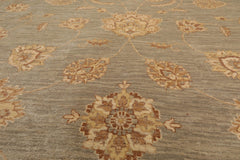 8x10 Gray, Beige, Brown Color Hand Knotted All-Over 100% Wool Traditional Oriental Rug