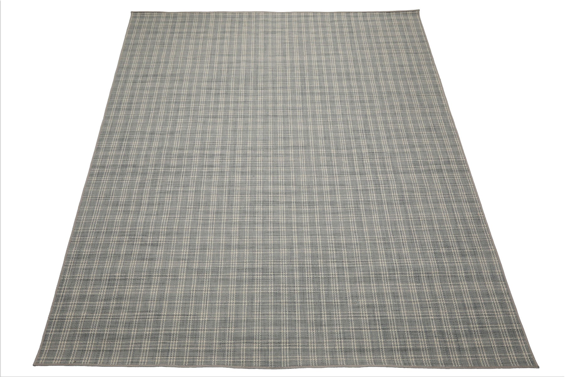Multi Size Slate Ivory Color Hand Woven Flatweave Wool Modern Oriental Rug