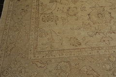 9x12 Warm Beige, Tan, Brown Color Hand Knotted All-Over 100% Wool Traditional Oriental Rug