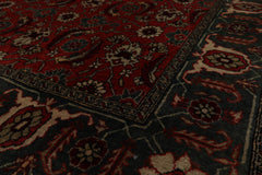 4x6 Antique Rose, Teal, Beige Color Hand Knotted All-Over 100% Wool Traditional Oriental Rug