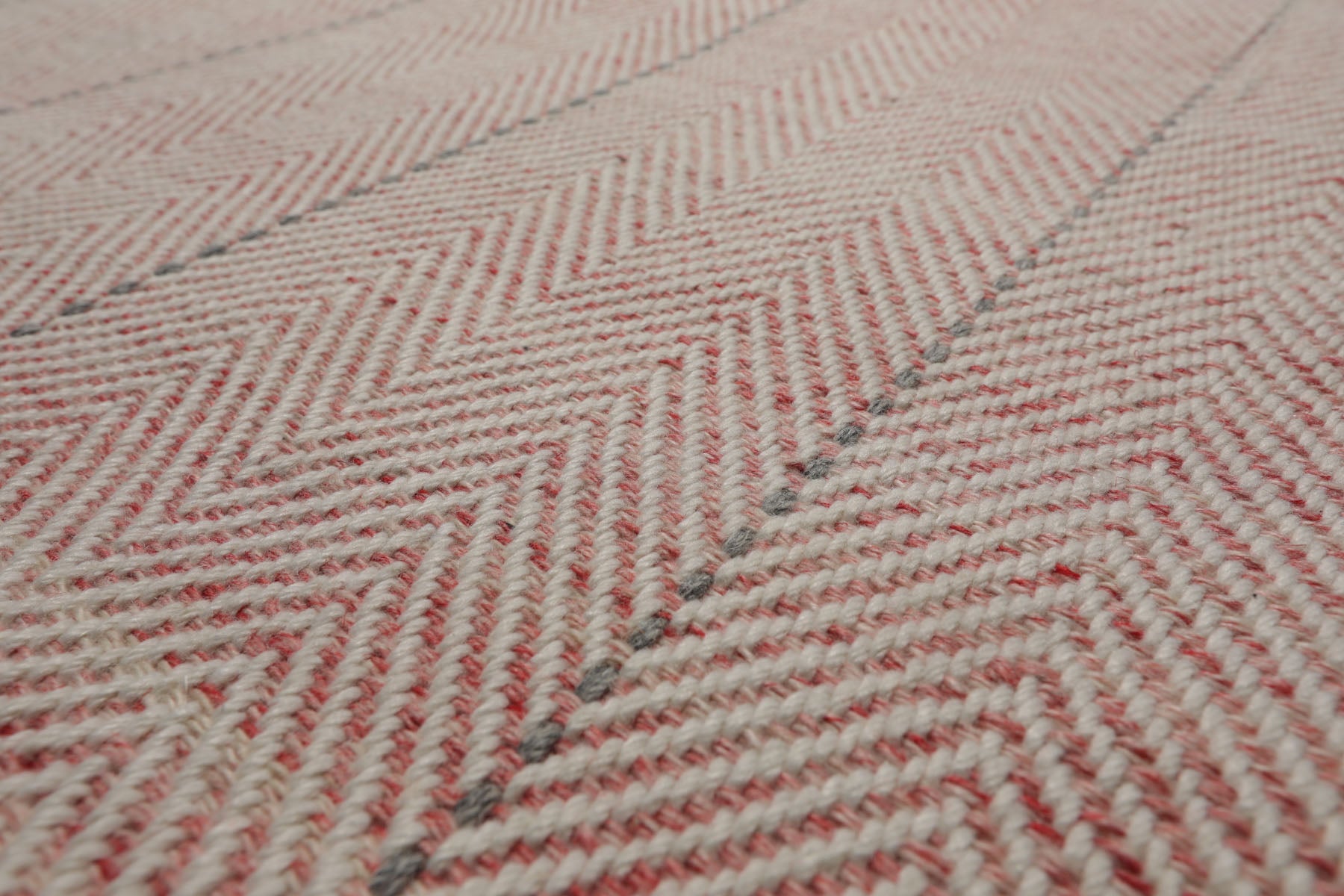 Multi Size Blush Ivory Gray Color Hand Loomed Flatweave Wool Modern Oriental Rug