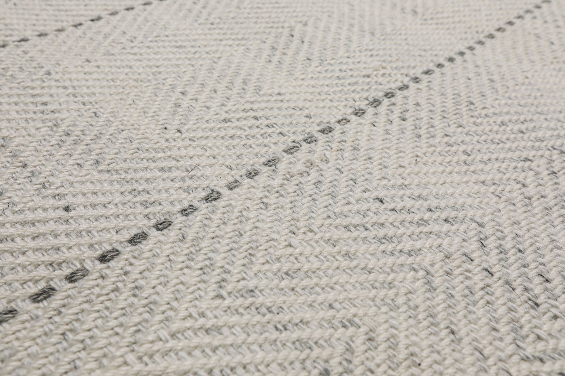 Multi Size Ivory  Gray Color Hand Loomed Flatweave Wool Modern Oriental Rug