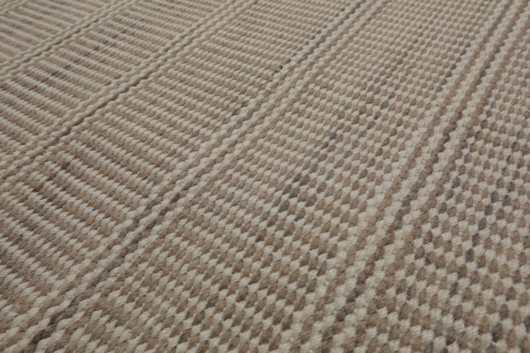Multi Size Taupe Beige Gray Color Hand Woven Flatweave Wool Modern Oriental Rug