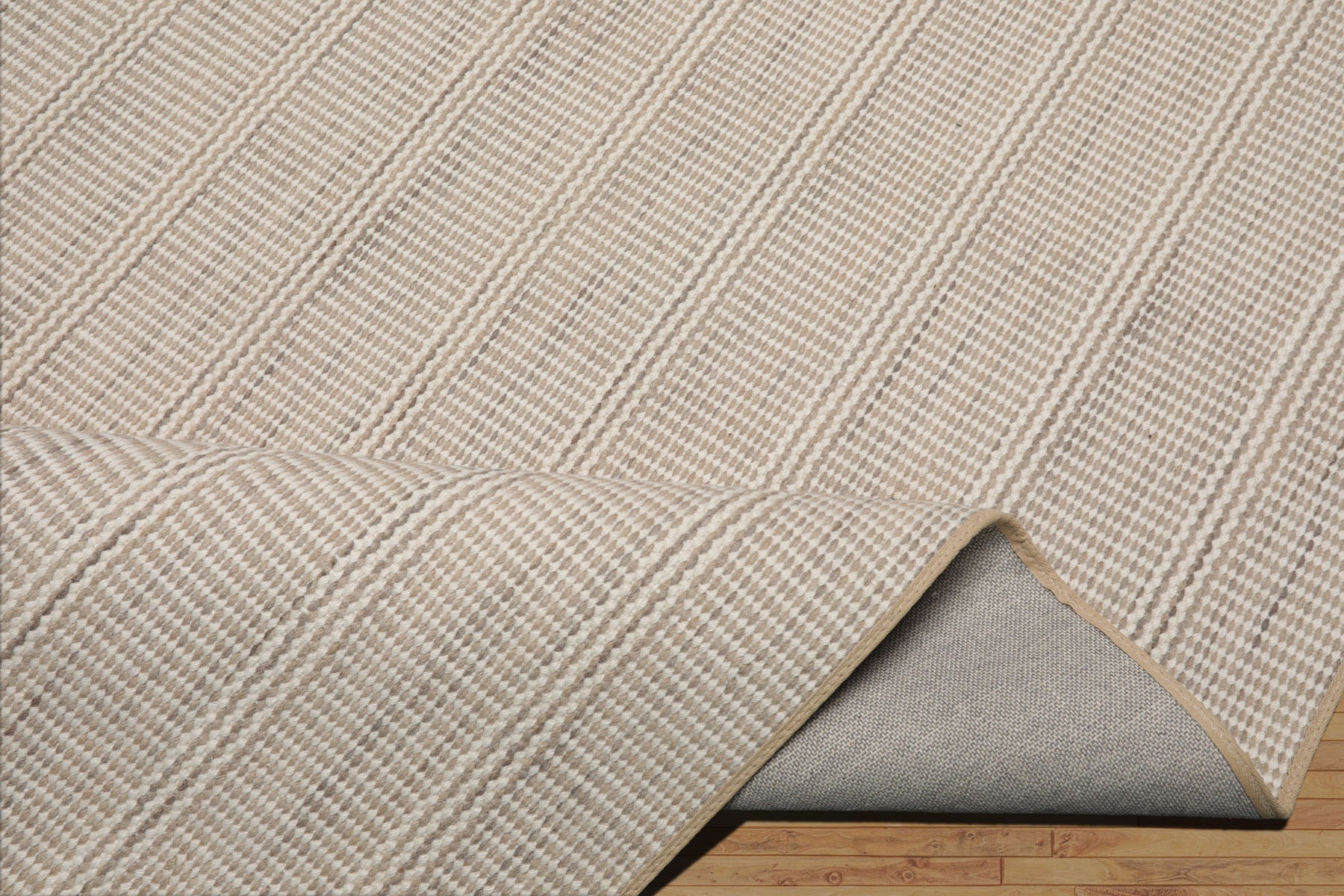 Multi Size Taupe Beige Gray Color Hand Woven Flatweave Wool Modern Oriental Rug
