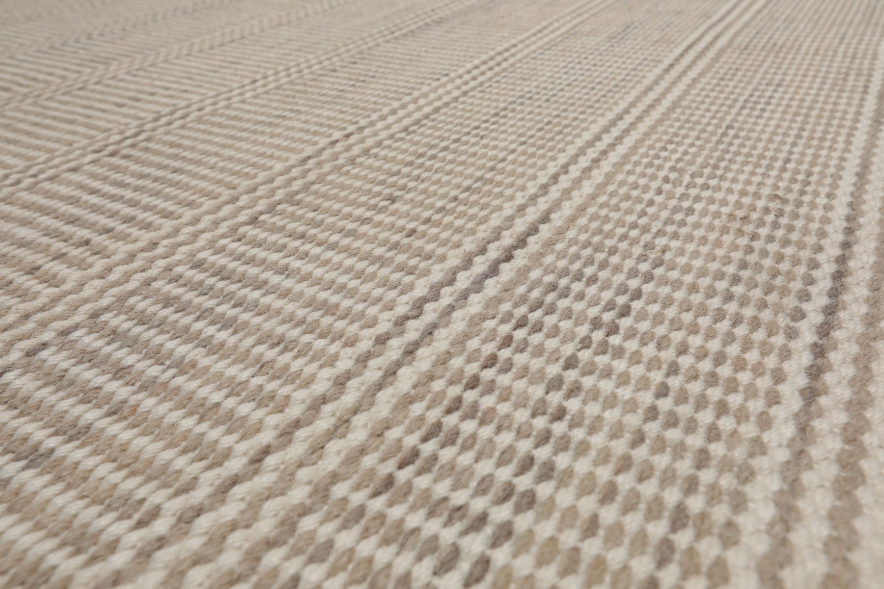 Multi Size Taupe Beige Gray Color Hand Woven Flatweave Wool Modern Oriental Rug