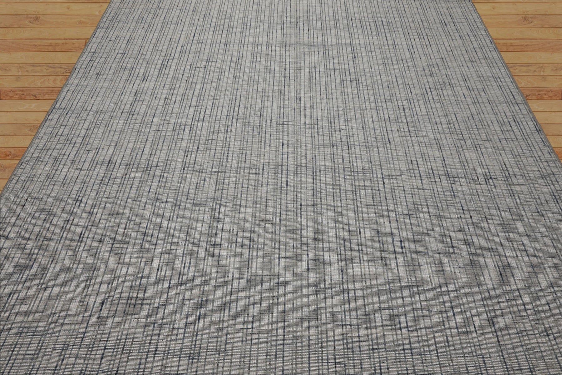 Multi Size Silver Gray Slate Color Hand Woven Flatweave Wool and Polyster Modern Oriental Rug