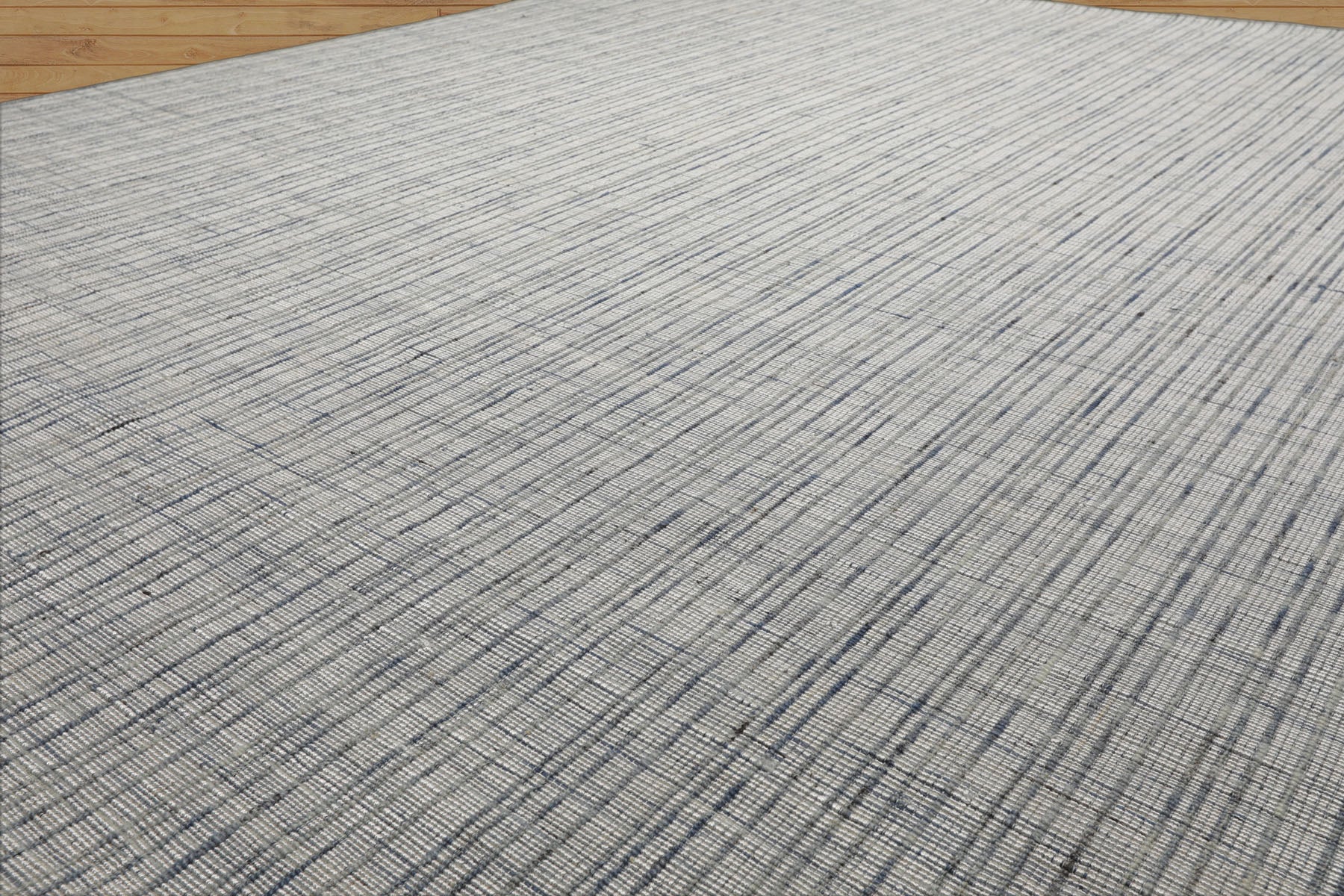 Multi Size Silver Gray Slate Color Hand Woven Flatweave Wool and Polyster Modern Oriental Rug