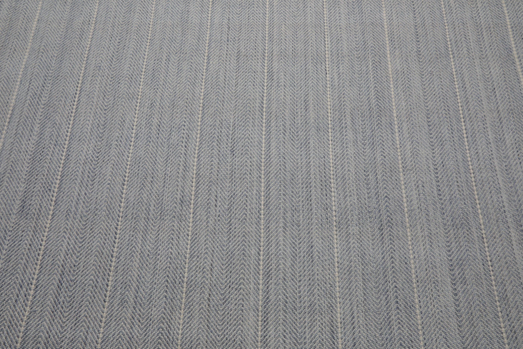 Multi Size Denim  Ivory Color Hand Loomed Flatweave Wool Modern Oriental Rug