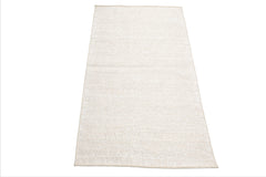 LoomBloom Beige 3'x5' Afghan Moroccan Transitional Hand Woven Wool Oriental Area Rug