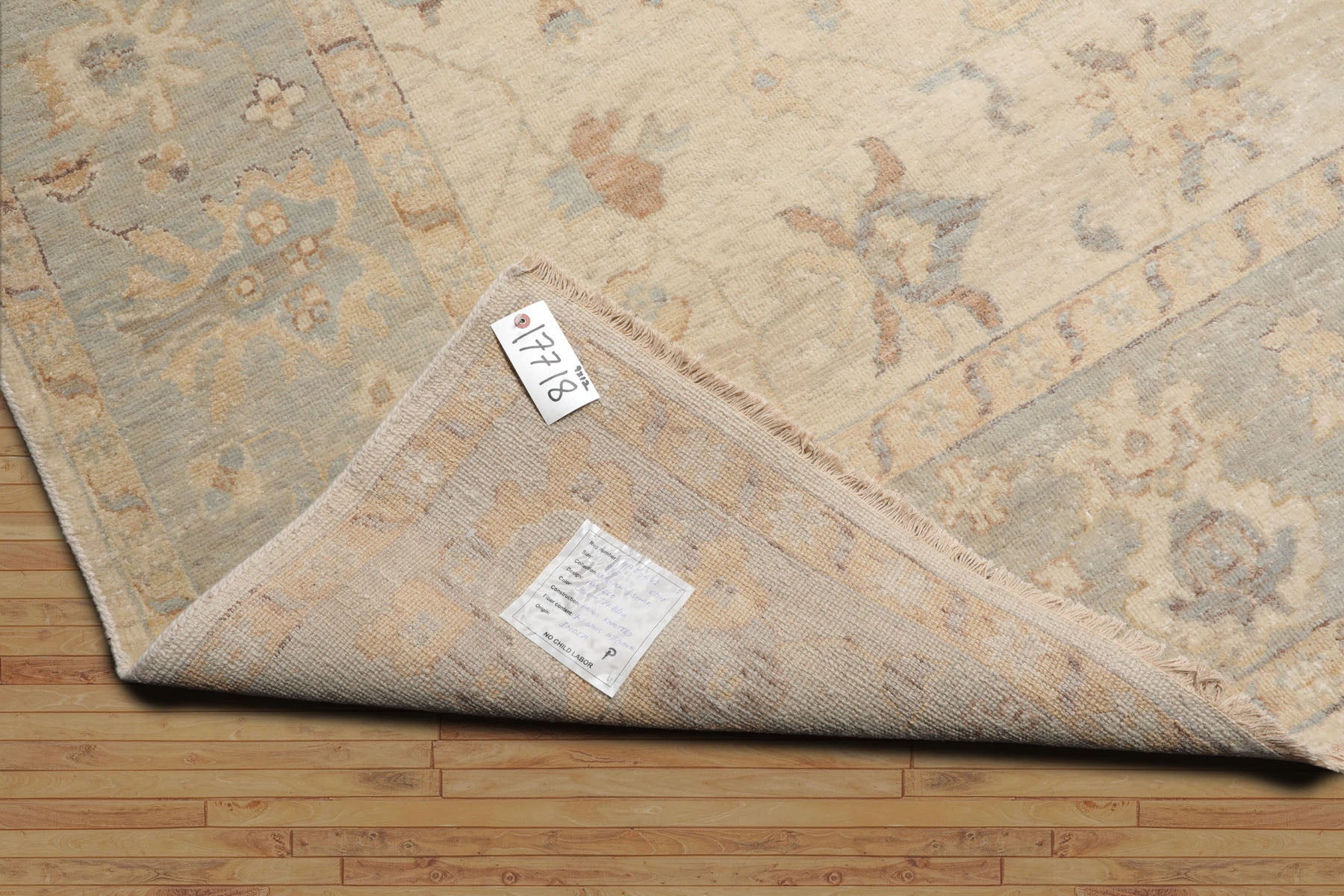 Multi Size Beige Mint Peach Color Hand Knotted Afghan Oushak Wool Traditional Oriental Rug