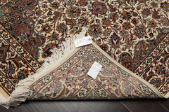 5x7 Ivory, Taupe, Black Color Hand Knotted All-Over 100% Wool Traditional Oriental Rug