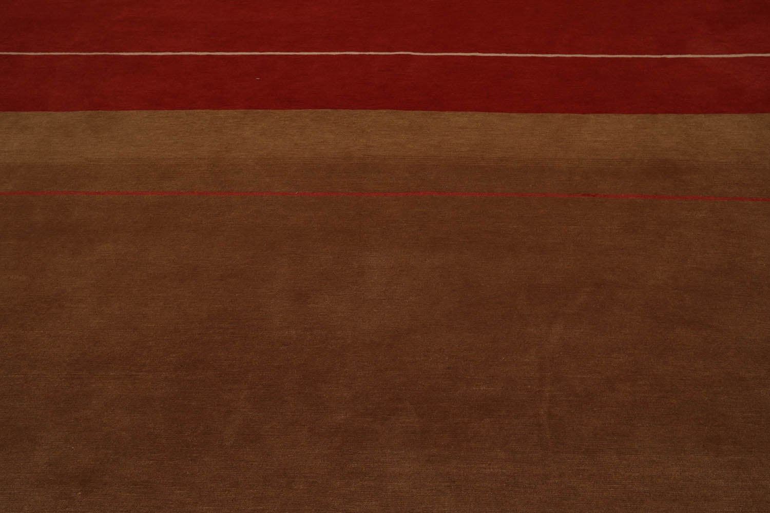 9x12 Terracotta, Brown, Beige Color Hand Knotted All-Over 100% Wool Traditional Oriental Rug