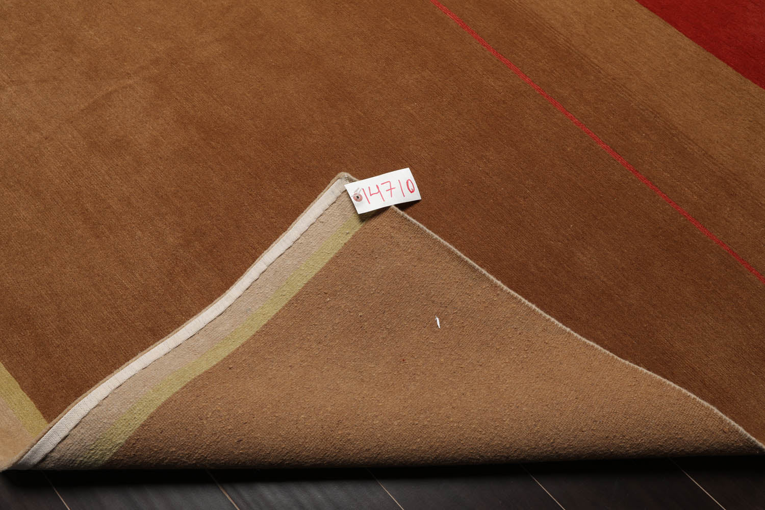 9x12 Terracotta, Brown, Beige Color Hand Knotted All-Over 100% Wool Traditional Oriental Rug