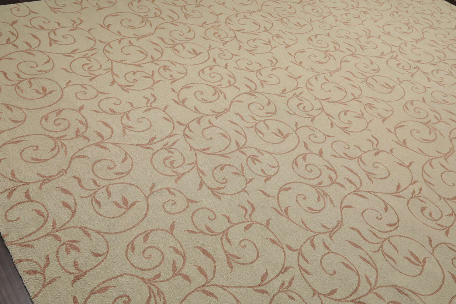 9x12 Moss, Brown, Color Hand Knotted All-Over 100% Wool Traditional Oriental Rug