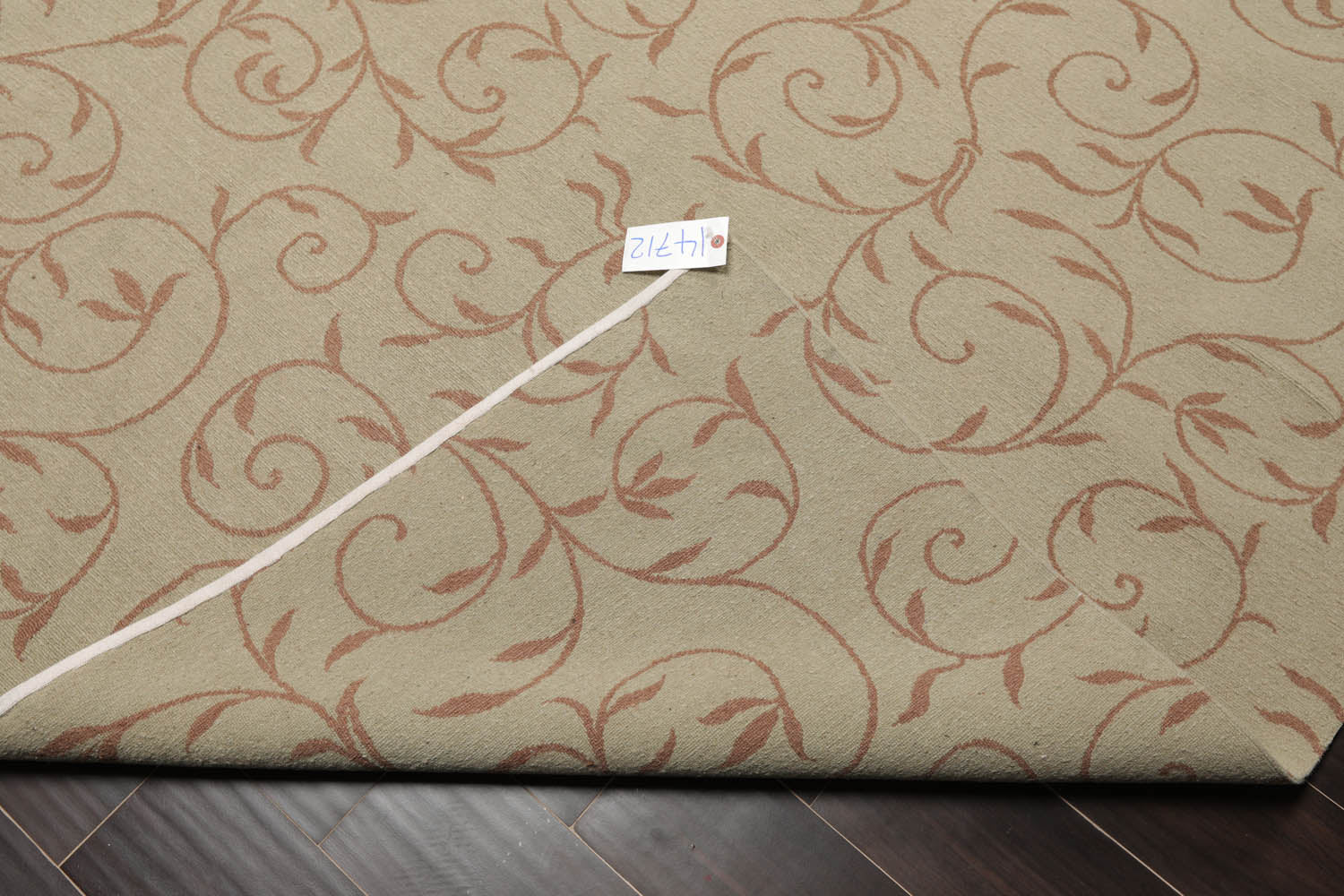 9x12 Moss, Brown, Color Hand Knotted All-Over 100% Wool Traditional Oriental Rug