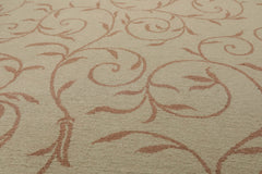 9x12 Moss, Brown, Color Hand Knotted All-Over 100% Wool Traditional Oriental Rug