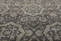 4x6 Gray, , Color Hand Knotted All-Over 100% Wool Transitional Oriental Rug