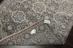 4x6 Gray, , Color Hand Knotted All-Over 100% Wool Transitional Oriental Rug