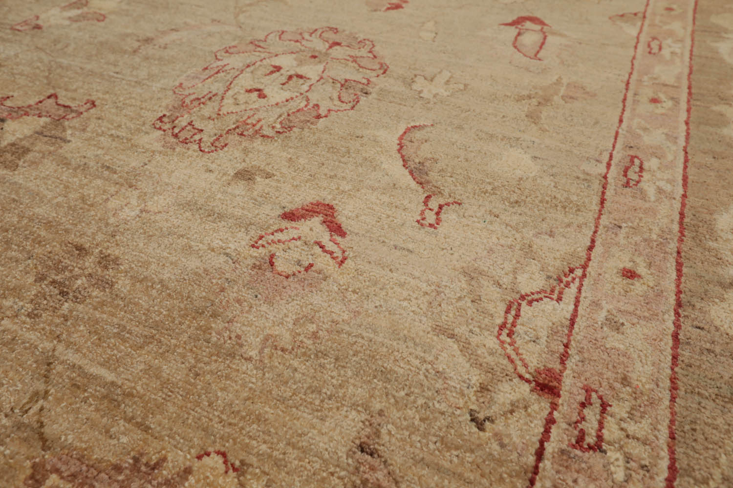 9x12 Camel, Brown, Rust Color Hand Knotted All-Over 100% Wool Traditional Oriental Rug