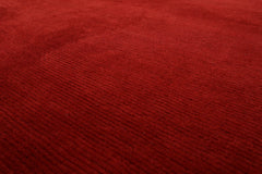9x12 Red, , Color Hand Knotted All-Over 100% Wool Modern Oriental Rug